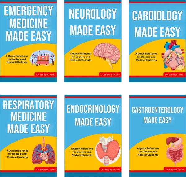 easy medical books neurology emergency respiratory cardiology endocrinology gastroenterology