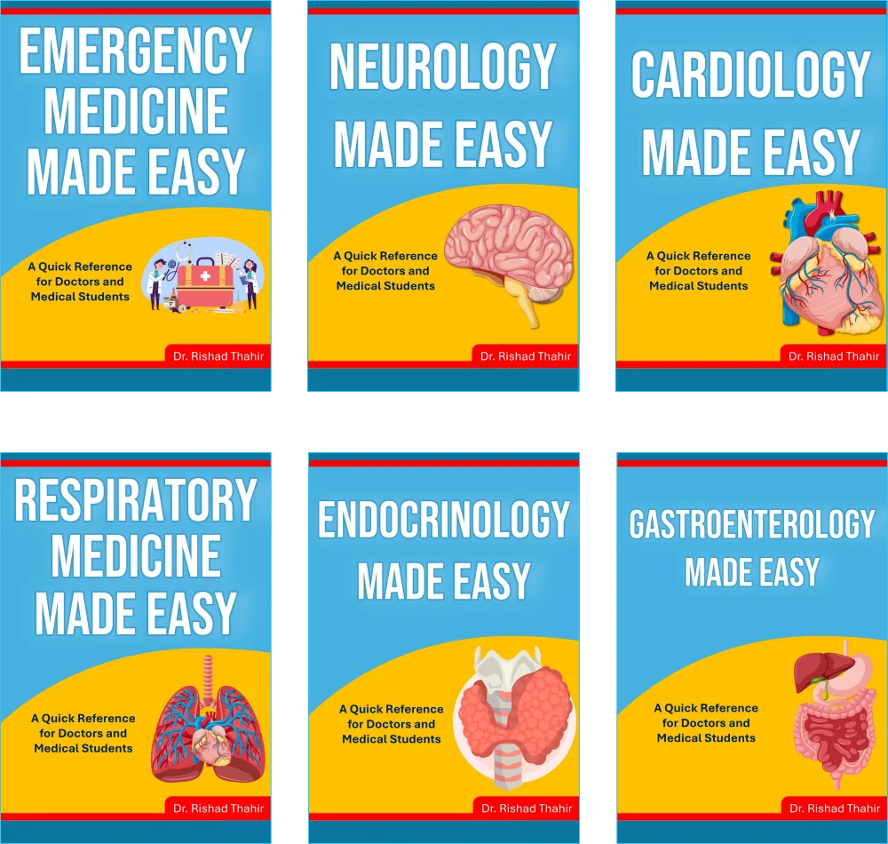 easy medical books neurology emergency respiratory cardiology endocrinology gastroenterology