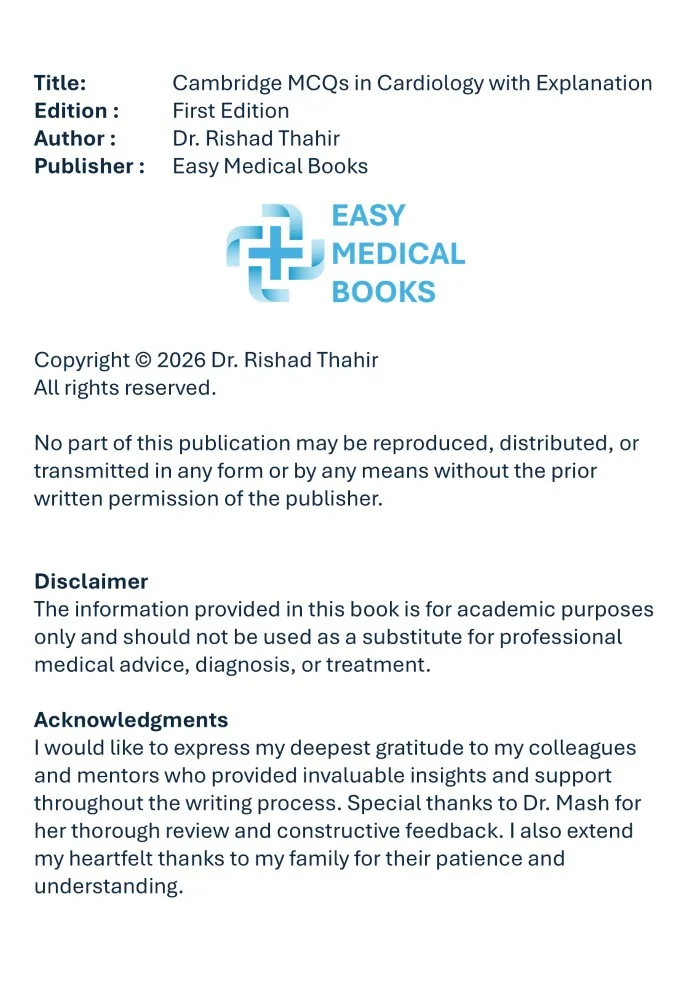 Easy medical books cardiology mcq explanations ebook sample pages (2)